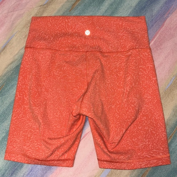 Lululemon Wunder Train High Rise Short Crunch Warm Coral size 10 - Picture 6 of 10
